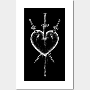 3 of swords Design Posters and Art